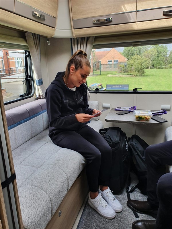 Ella in motorhome